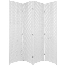 4 Panel Woven Room Divider Screen